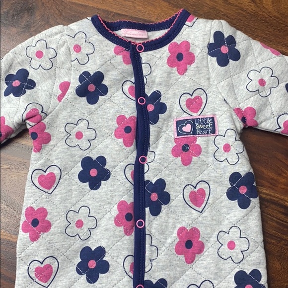 Rock-a-bye Baby Little Sweet Heart Quilted Onesie - Picture 2 of 7